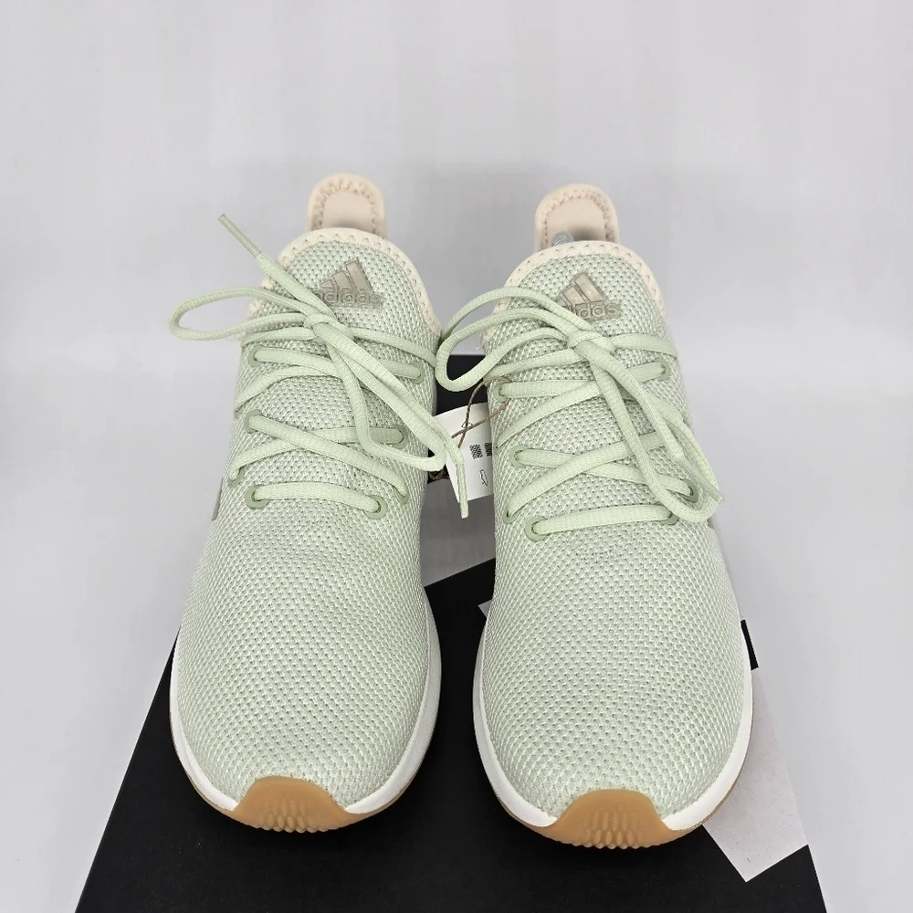 New adidas Cloudfoam Pure 'Linen Green Gum' Women's Running Shoes Size 8.5